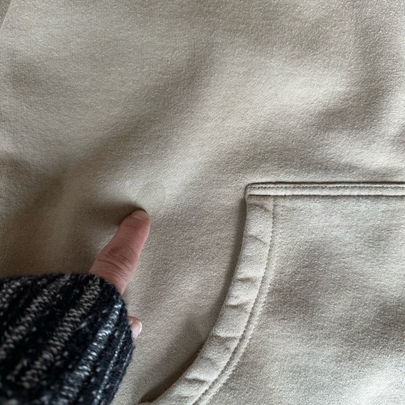 You Matter By Demetrius Harmon Beige Embroidered Cozy Hoodie Mens L - Picture 4 of 10